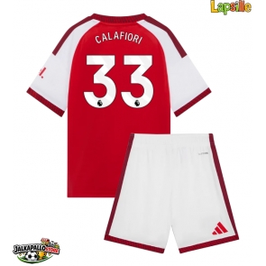 Arsenal Riccardo Calafiori #33 Kotipaita Lapsille 2026-27 Lyhythihainen (+ shortsit)